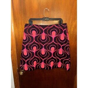 Boden Womens Brown And Pink Geometric Pattern A-line Skirt Size 12R